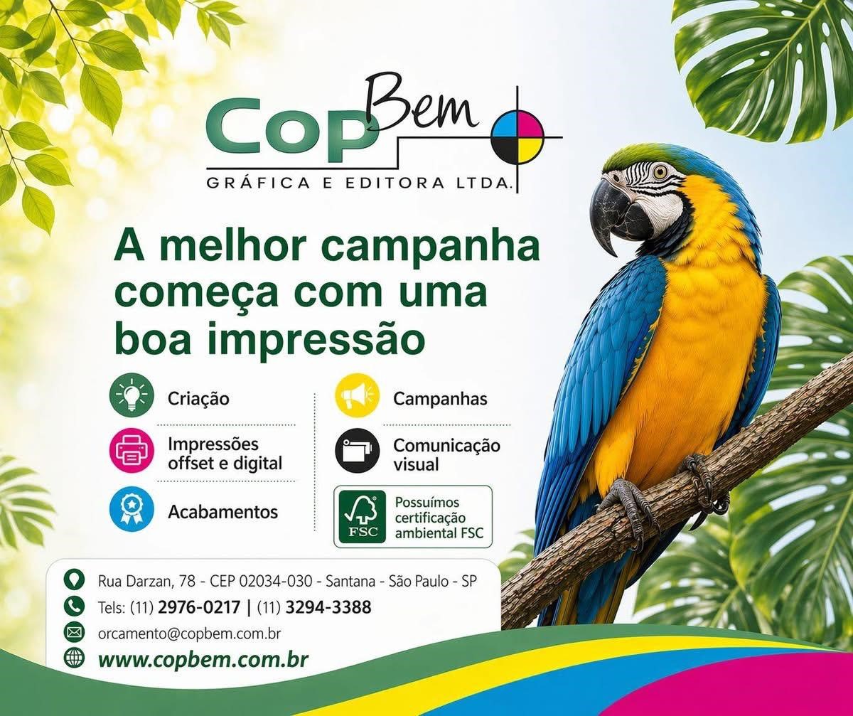 Gráfica e Editora Copbem, sempre causando uma boa impressão